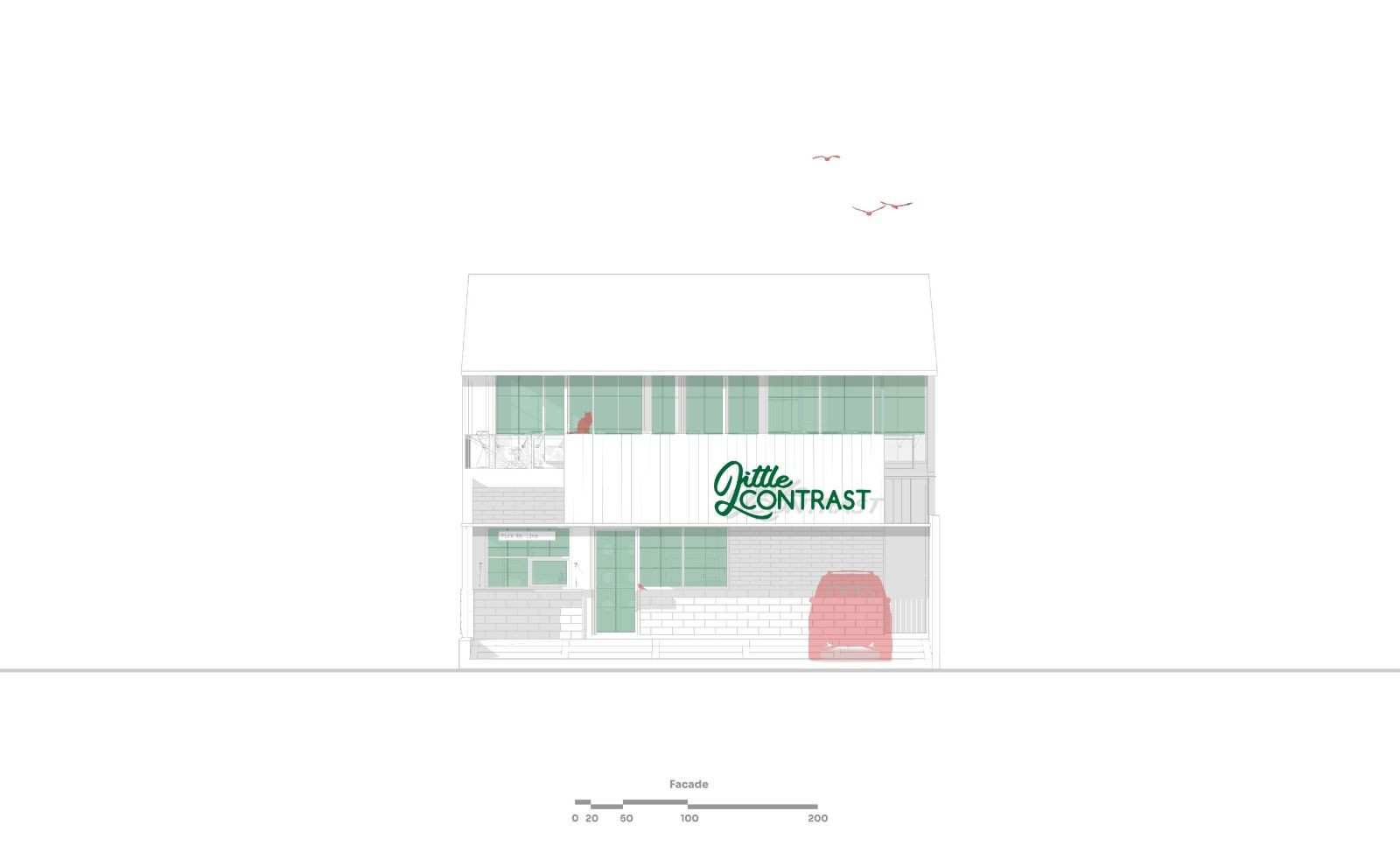 Little Contrast Cawang Provides A Moment of Pause Amidst the Bustling Jakarta through Signature Identity and Materiality Little Contrast Cawang Provides A Moment of Pause Amidst the Bustling Jakarta through Signature Identity and Materiality