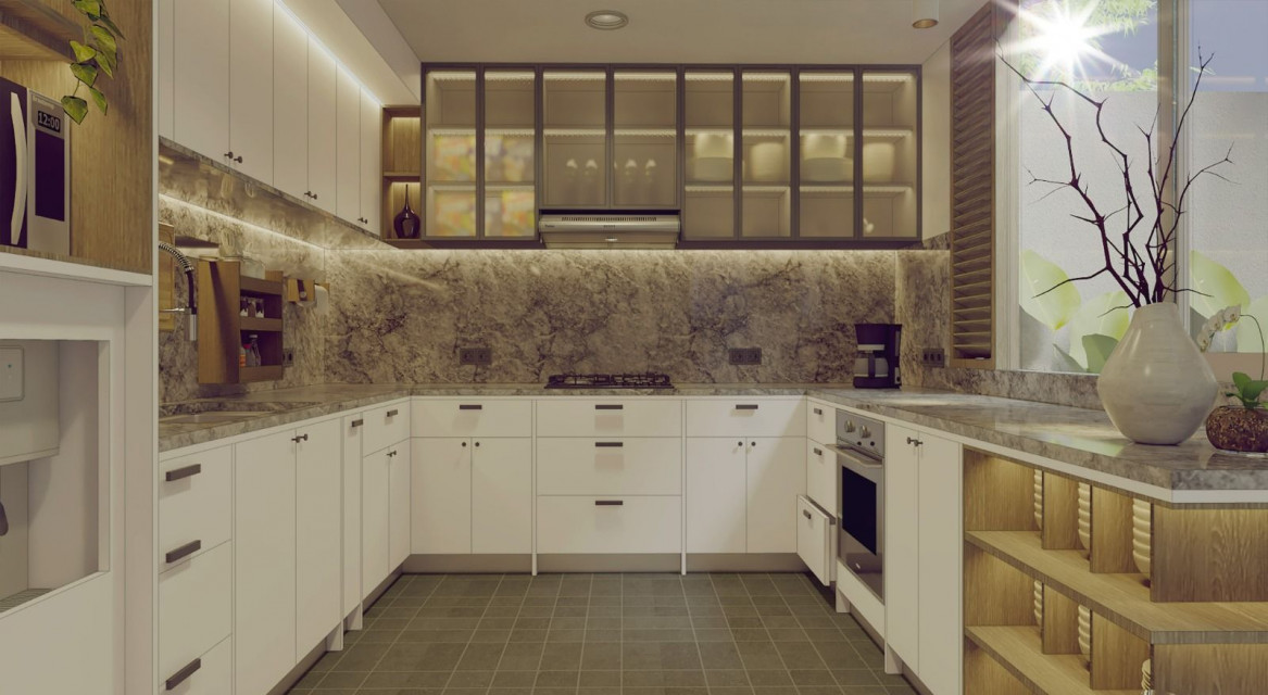 6 Inspirasi Desain Keramik Dapur Minimalis yang Estetis