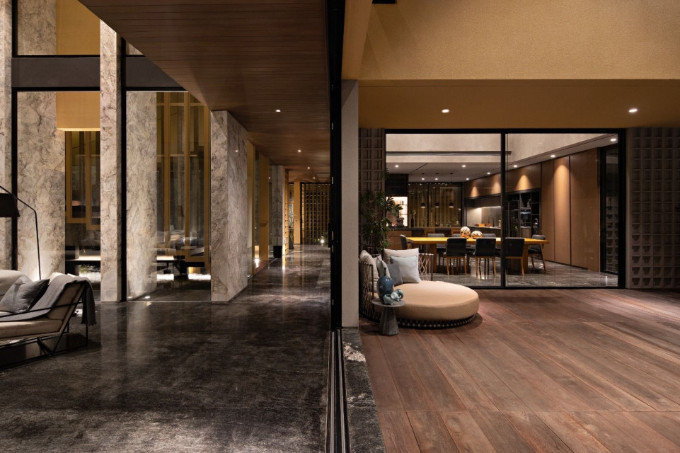 The Gritted Grid, A Multi-Generational Private Retreat with Opulence and Nature in Balance