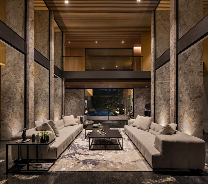 The Gritted Grid, A Multi-Generational Private Retreat with Opulence and Nature in Balance