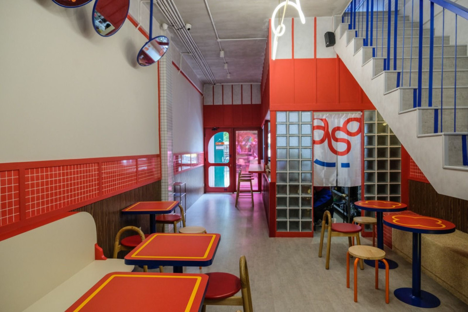 Dirasa Noodles & Coffee Highlights Colour and Form to Elevate Dining Experience