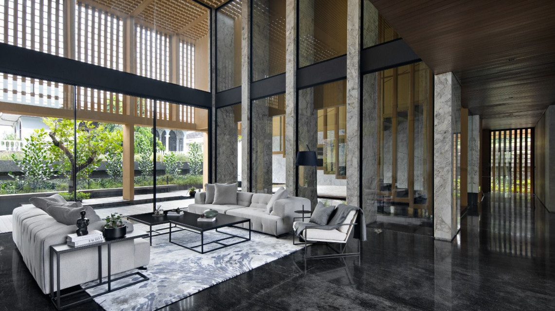The Gritted Grid, A Multi-Generational Private Retreat with Opulence and Nature in Balance